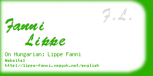 fanni lippe business card